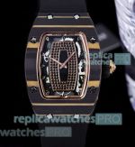 Swiss Copy Richard Mille RM 07-02 Carbon Fiber TPT Watches 45x31mm